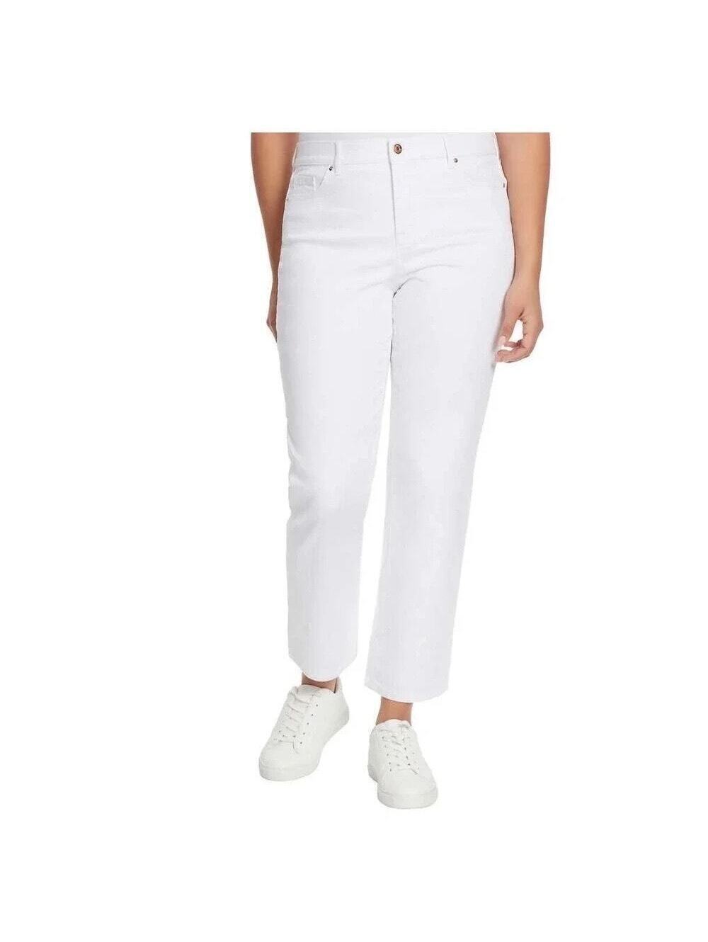 Ella Moss NWT Women's White Straight Leg Ankle Jean Size 6